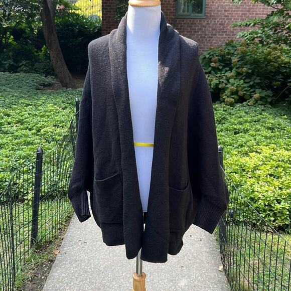 Meg Black Batwing Cardigan Sweater - Picture 1 of 6